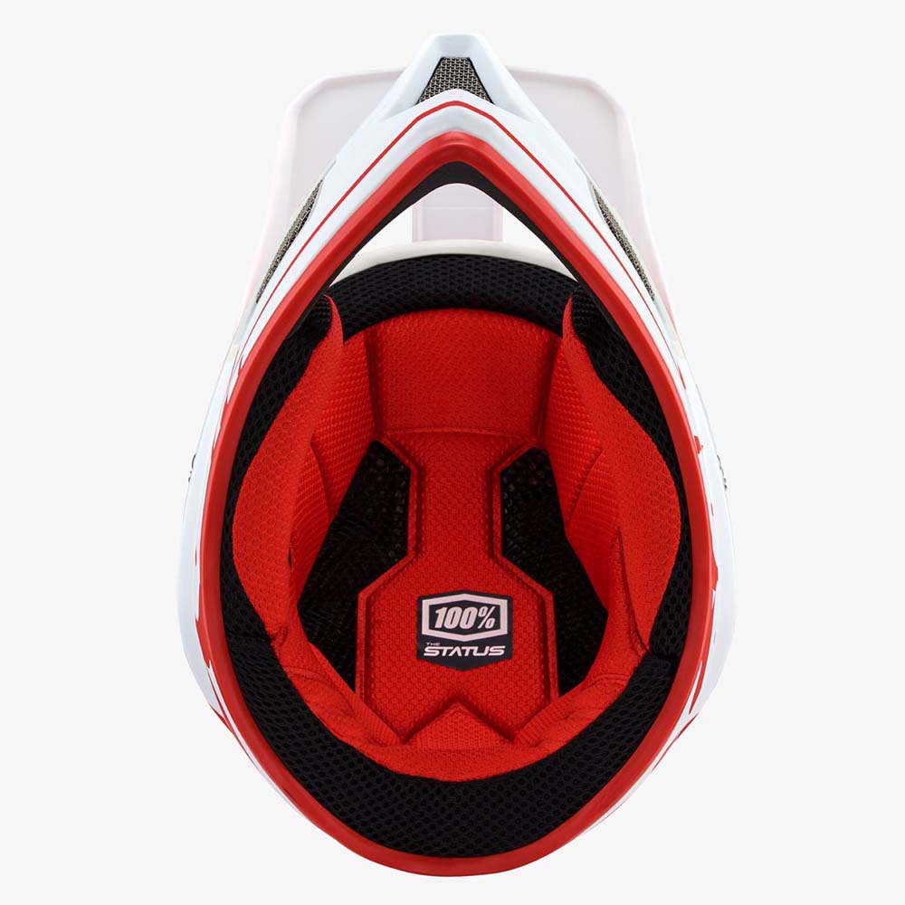 Casco 100% Status Topenga Rojo/Blanco