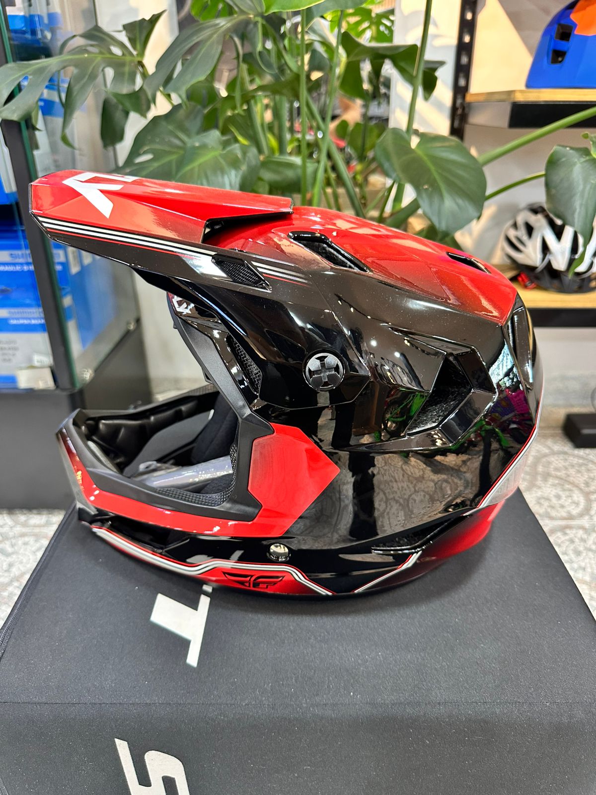 Casco FLY Race Repeat Negro / Rojo