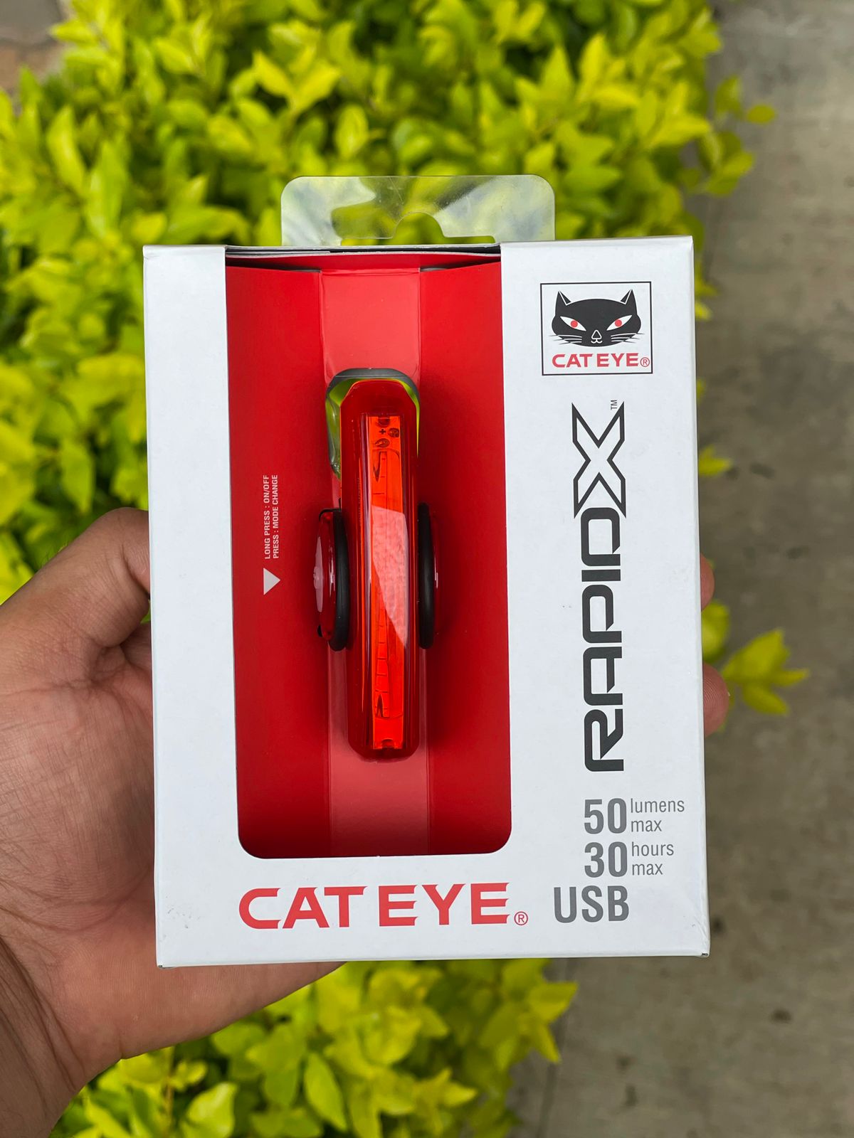 Luz Trasera Cateye Rapid X Original Recargable Usb Mtb Ruta