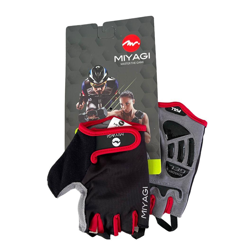 Guantes Miyagi Con Gel, Gimnasio Crossfit Ciclismo Patinaje