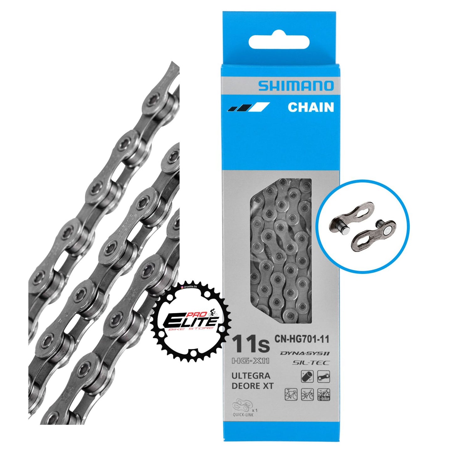 Cadena Shimano Ultegra/XT HG701 11