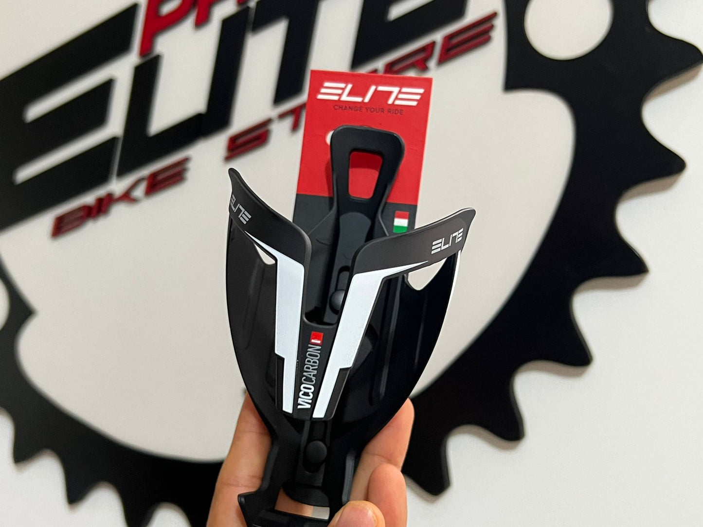 Elite Portabidón porta Caramañola Vico Carbono World Tour