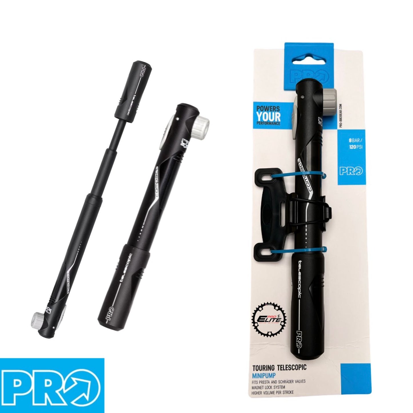 Mini Bomba PRO Compact Telescopica 120 PSI
