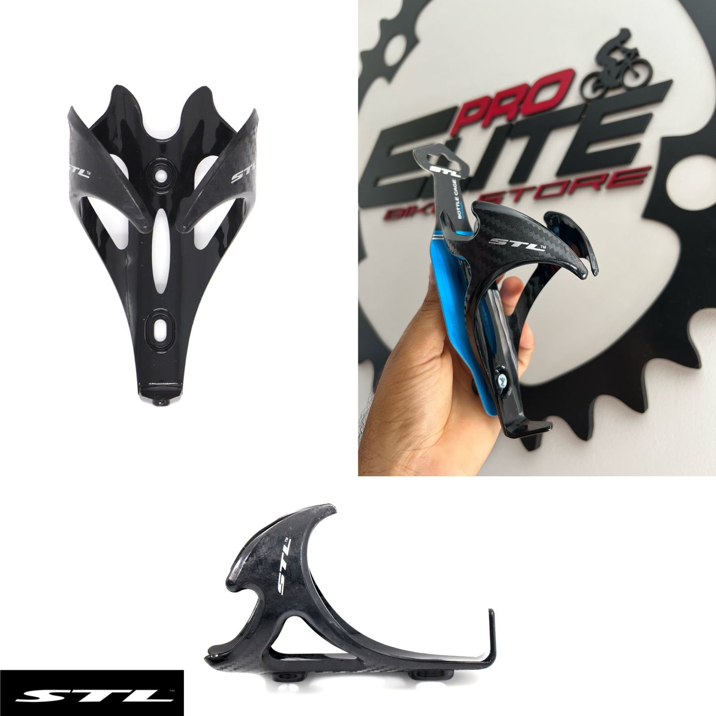 Porta Caramañola Soporte Caramañola STL en carbono