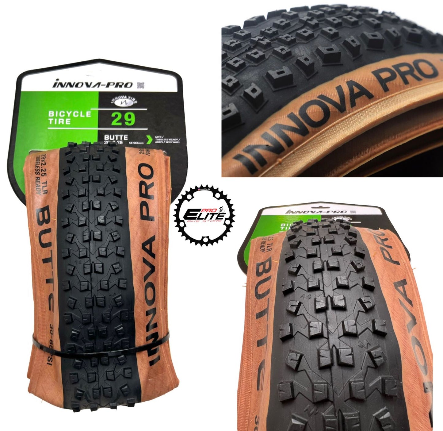 LLANTAS MTB INNOVA PRO BUTTE 29X2.25 TUBELESS READY CICLISMO ENDURO