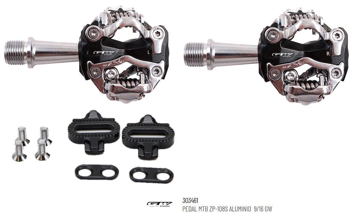 Pedales MTB GW ZP-108S ALUMINIO