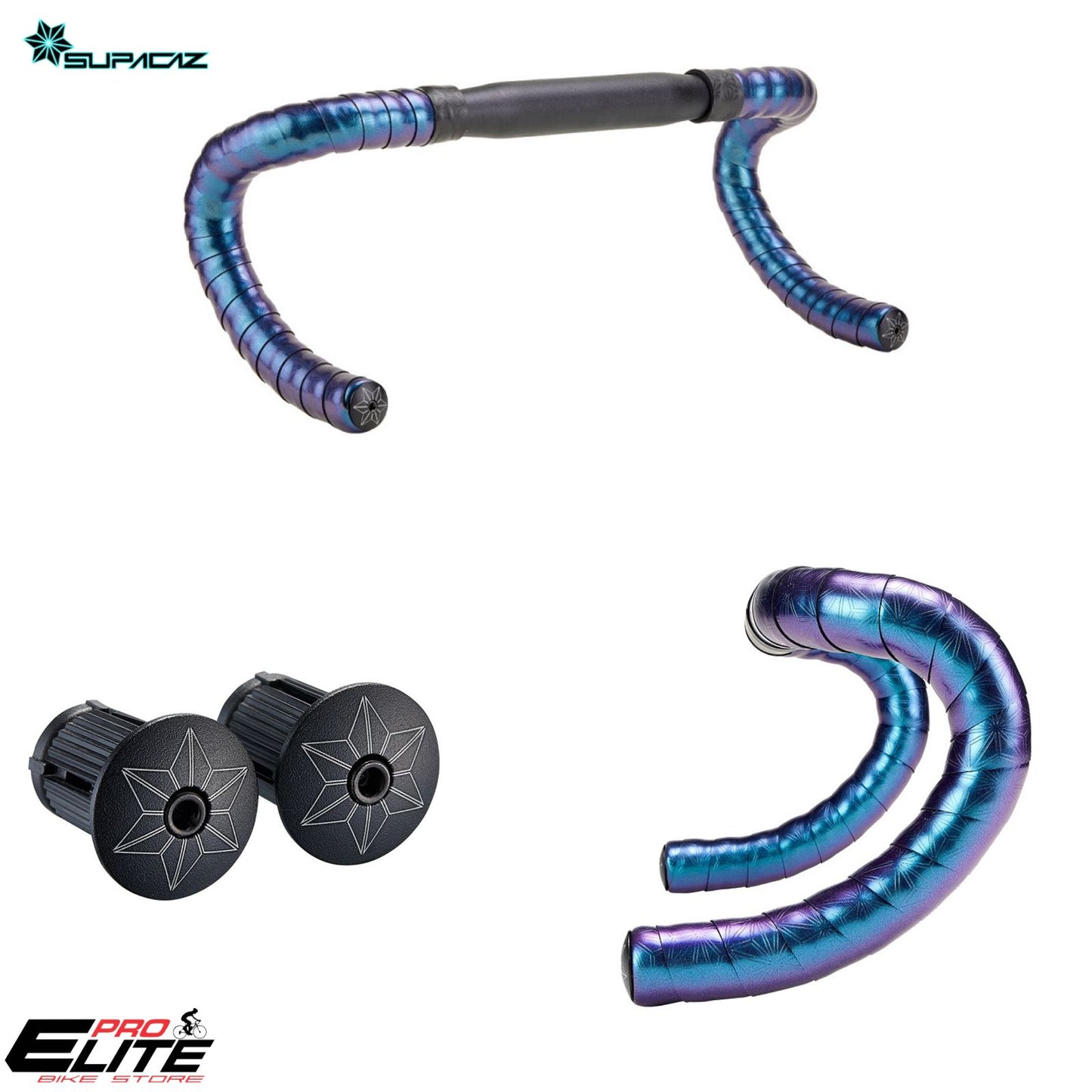 Cinta para manubrio Supacaz Bling – Oil Slick