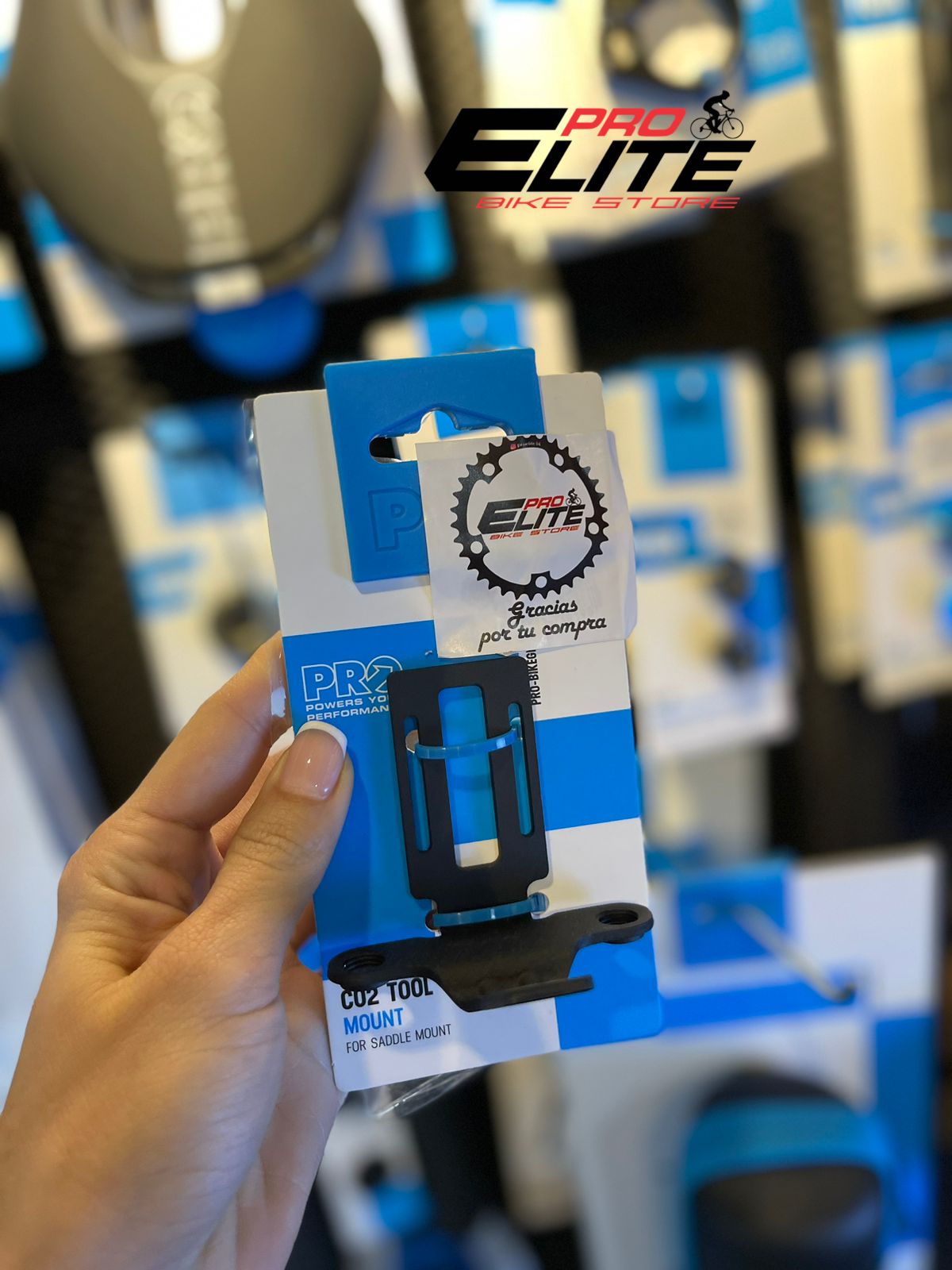 SOPORTE PARA CARTUCHOS CO2 P/SILLIN PRO BICICLETA