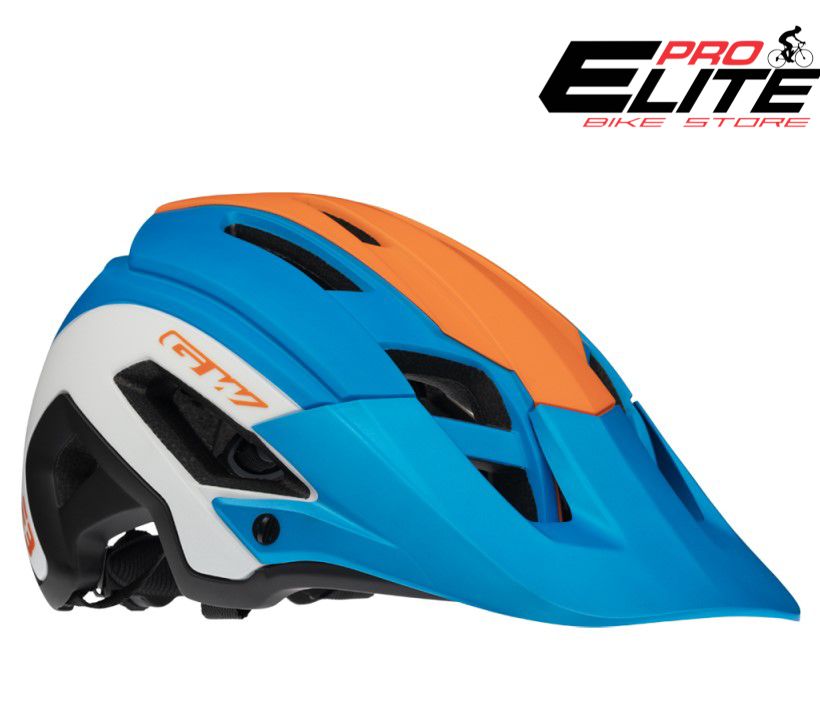 CASCO ENDURO E3 GW ORIGINAL BLANCO MATE AZUL NARANJA