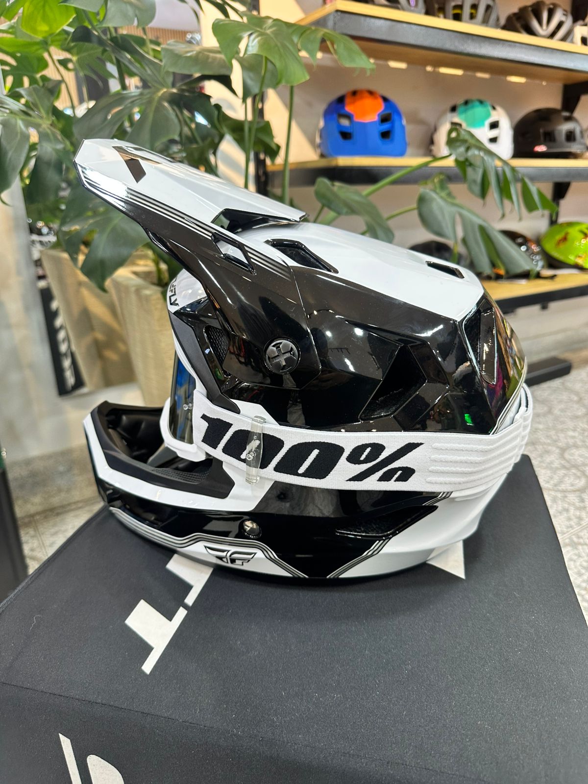 Casco FLY Race Repeat Negro / Blanco