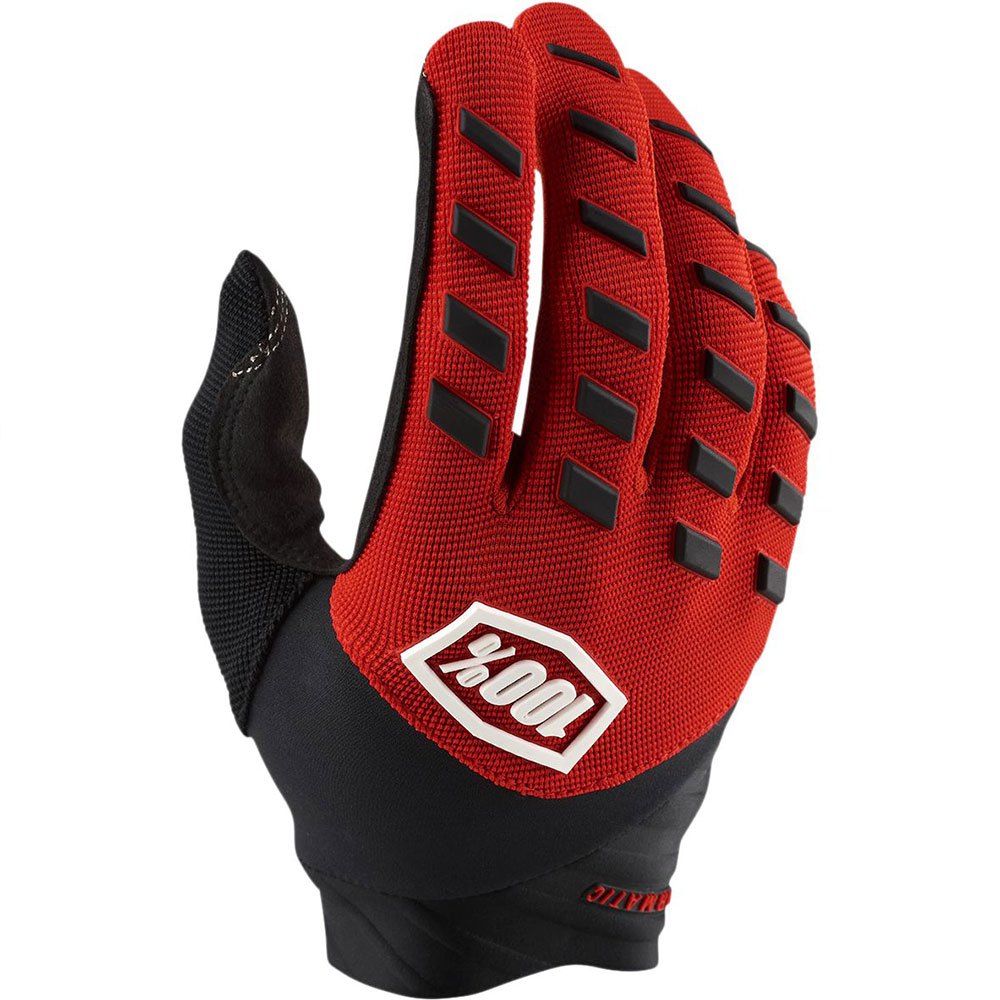 GUANTES 100% AIRMATIC BLACK/RED