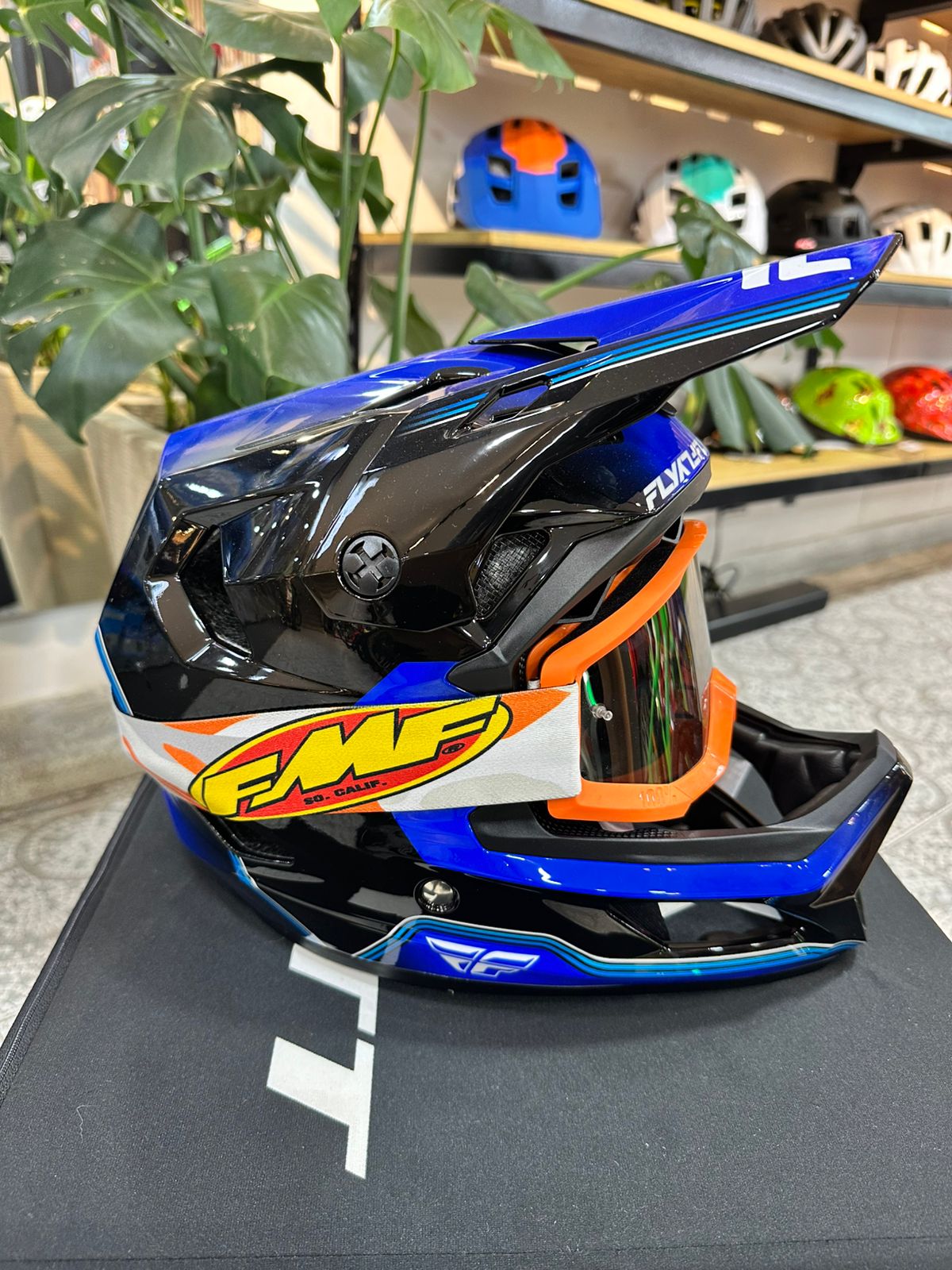Casco FLY Race Repeat Negro / Azul