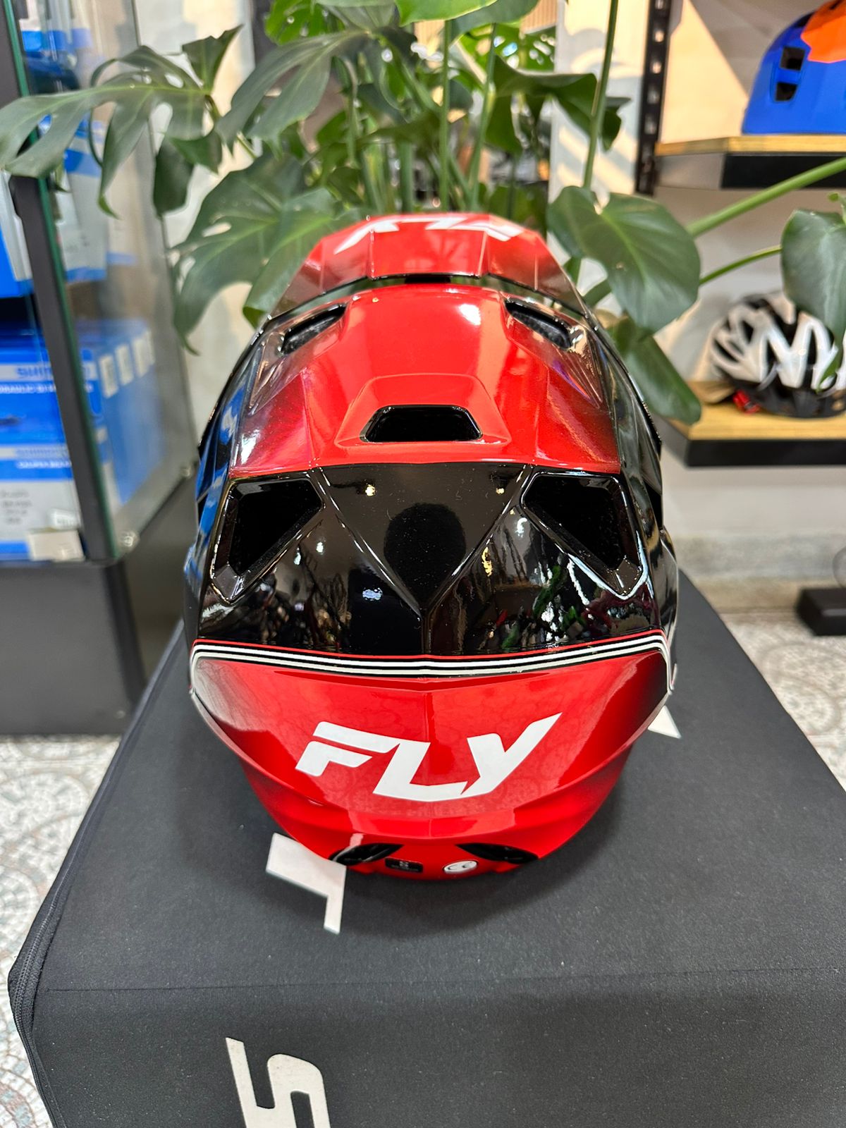 Casco FLY Race Repeat Negro  / Rojo
