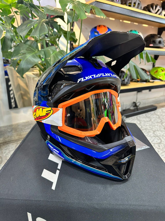Casco FLY Race Repeat Negro / Azul