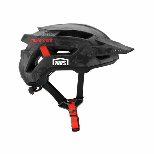 Casco 100% Altis Camo Original Negro Rojo S/M