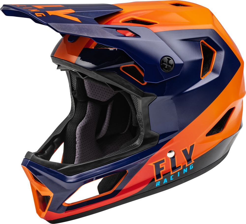 Casco Fly Rayce Azul Naranja Niño