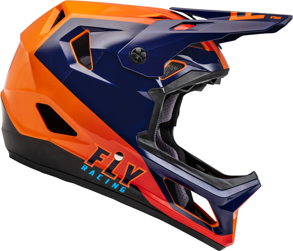 Casco Fly Rayce Azul Naranja Niño