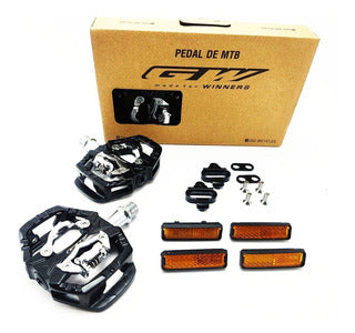 Pedales Gw Mtb Zp 109s Doble Proposito Chocles Calas