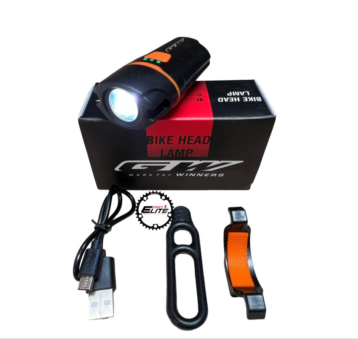 LUZ LINTERNA BICICLETA DELANTERA GW  500 LUMENS MTB RUTA DE ALTA INTENSIDAD