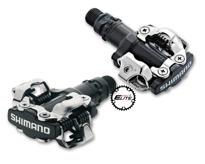 Pedales chocles Shimano M520 SPD para MTB con calas PROELITE