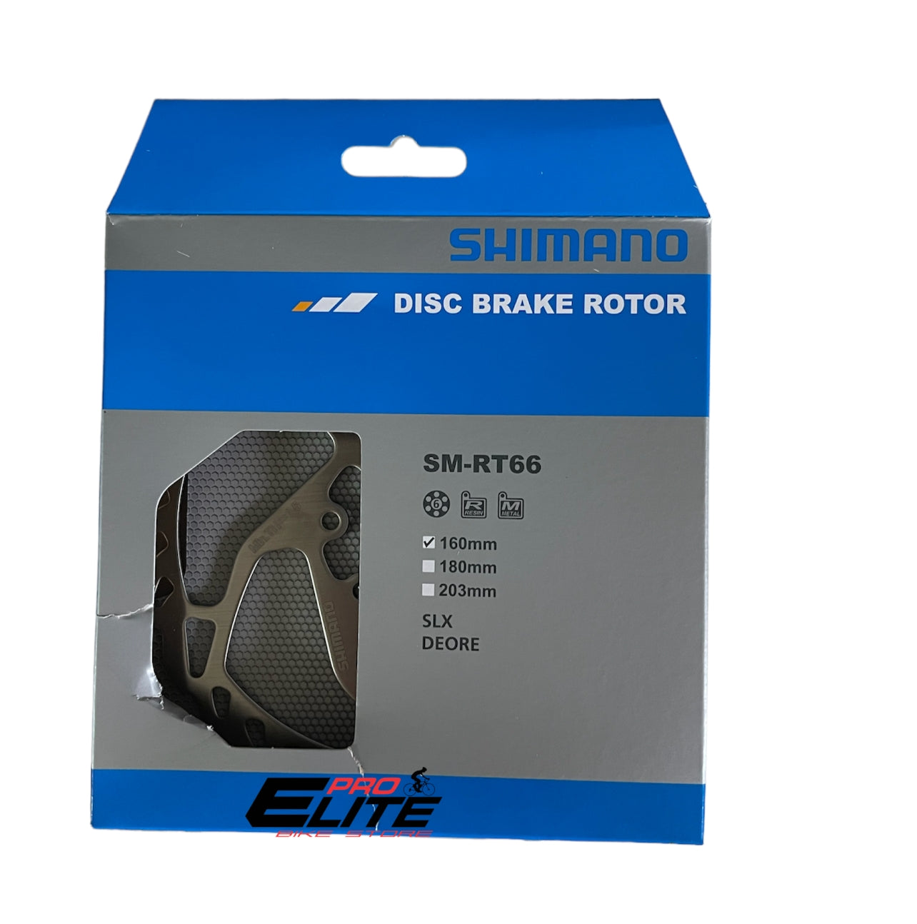 ROTOR F/DISCO SM-RT66 160MM 6 BOLT SHIMANO